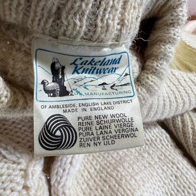 2 Cable Knit Wool Men's Sweaters 