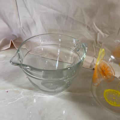Coffee Pop, Juice Pitcher, and Measuring Cup