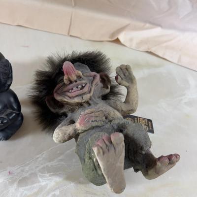 NY FROM Troll Norway & Figurine from Hawaii 