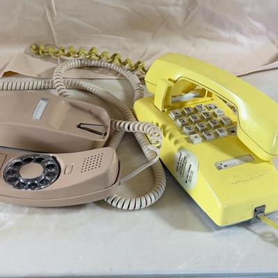 Phones Rotary Dial and Push Button VINTAGE 
