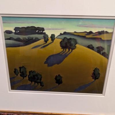Sale Photo Thumbnail #2151: Framed Signed Landscape Print
