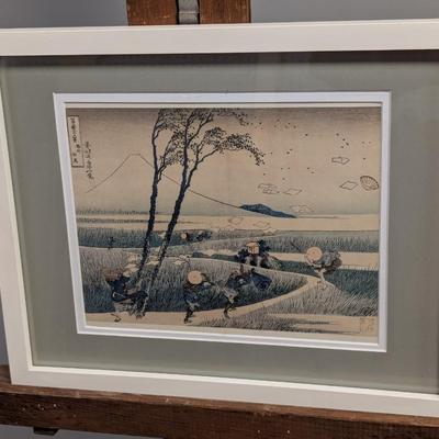 Sale Photo Thumbnail #2170: 15" x 12" Hokusai Caught By The Ejiri Wind Art Print