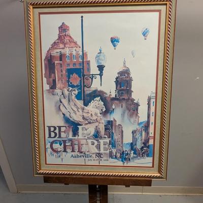 Sale Photo Thumbnail #2178: 22 1/" x 28 3/4" 1996 Framed Bele Chere Asheville NC. Print