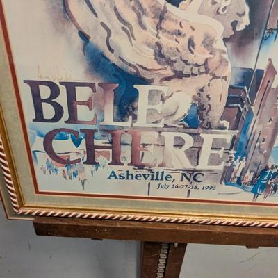Sale Photo Thumbnail #2181: 22 1/" x 28 3/4" 1996 Framed Bele Chere Asheville NC. Print