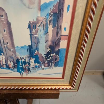 Sale Photo Thumbnail #2182: 22 1/" x 28 3/4" 1996 Framed Bele Chere Asheville NC. Print