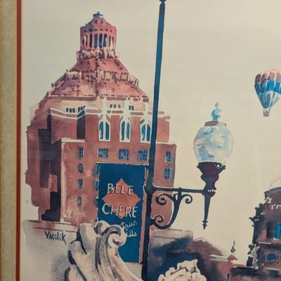 Sale Photo Thumbnail #2179: 22 1/" x 28 3/4" 1996 Framed Bele Chere Asheville NC. Print