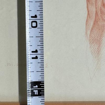 Original Artist Signed Nude Drawing