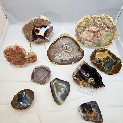 Rhyolite & Agate Slab Specimens (B1-JS)