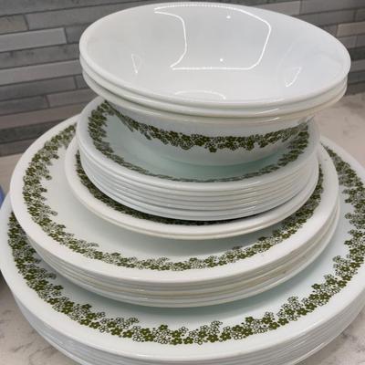 Corelle SPRING green and ocean view sets