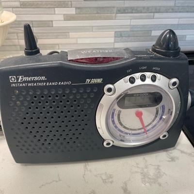 Junk drawer items and weather radio