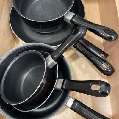 T Fal pots and pans with baking pans