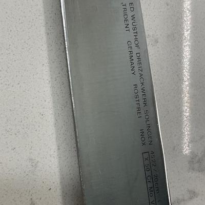 Faberware knife set including 1 Wusthof knife