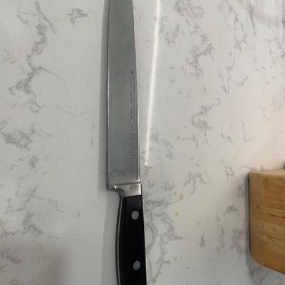 Faberware knife set including 1 Wusthof knife