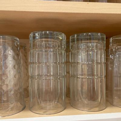 Tall drinking glasses