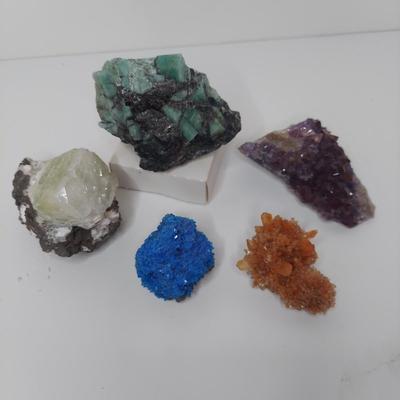 Raw Emerald, Ruby, Aragonite and More (B1-BM)