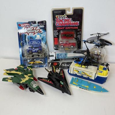 LOT 101: Racing Champions Ford F150 & Micro Tuners in Package w/ Toy Aircraft