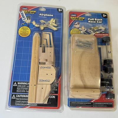 LOT 103: Wooden Building Vehicle Toys