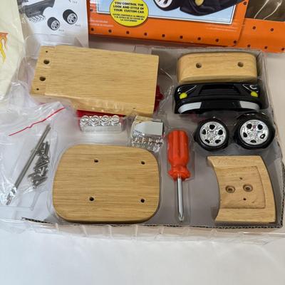LOT 103: Wooden Building Vehicle Toys