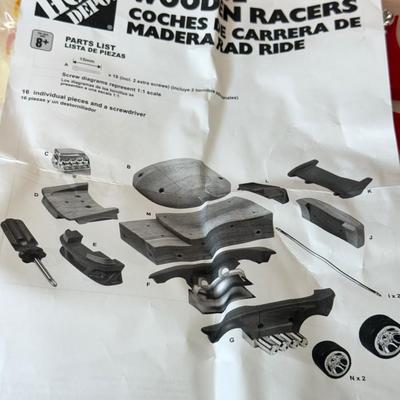 LOT 103: Wooden Building Vehicle Toys