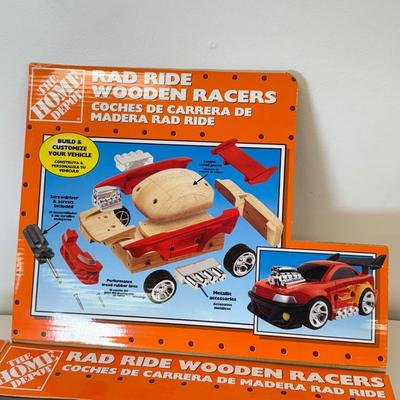 LOT 103: Wooden Building Vehicle Toys