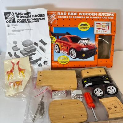 LOT 103: Wooden Building Vehicle Toys