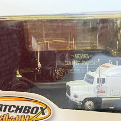 LOT 104: Wawa Tanker Truck, Car Carrier & Matchbox Editions