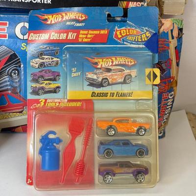 LOT 105: Big Hot Wheels Collection: Packaged Sets, Dewalt Stopwatch & More