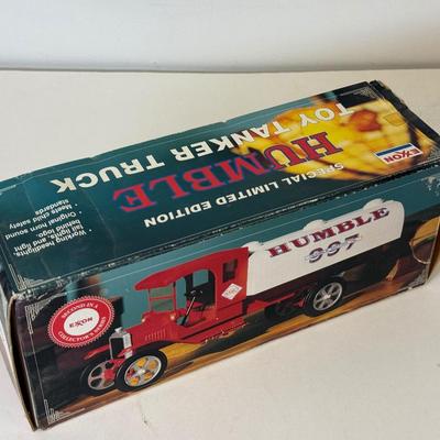 LOT 107: Sunoco Toy Tanker Truck, 2004 Race Car Hauler, Mobile Racing Truck, Humble Toy Tanker Truck & Mobil Collectible Toy Truck