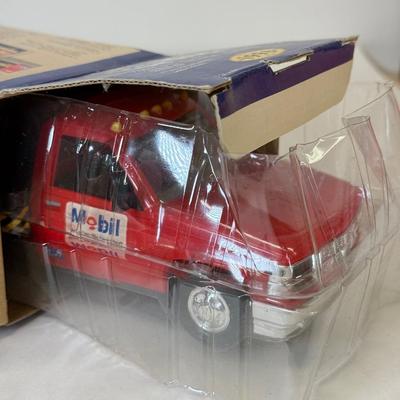 LOT 107: Sunoco Toy Tanker Truck, 2004 Race Car Hauler, Mobile Racing Truck, Humble Toy Tanker Truck & Mobil Collectible Toy Truck