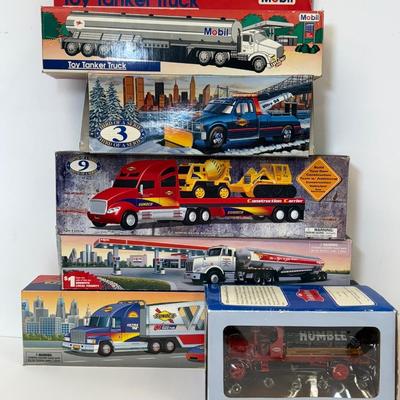 LOT 110: Collectible Trucks in Box: Humble, Sunoco, Mobil, Exxon