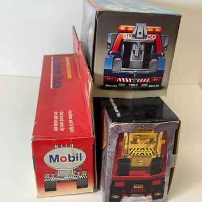 LOT 110: Collectible Trucks in Box: Humble, Sunoco, Mobil, Exxon