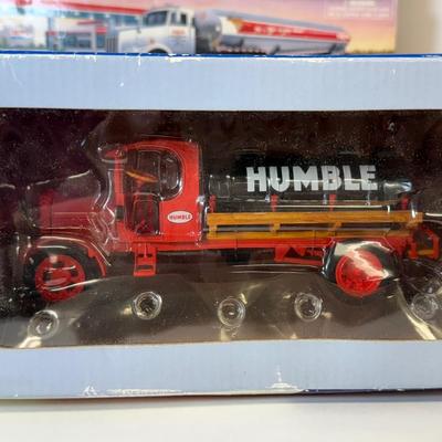 LOT 110: Collectible Trucks in Box: Humble, Sunoco, Mobil, Exxon