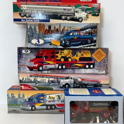 LOT 110: Collectible Trucks in Box: Humble, Sunoco, Mobil, Exxon