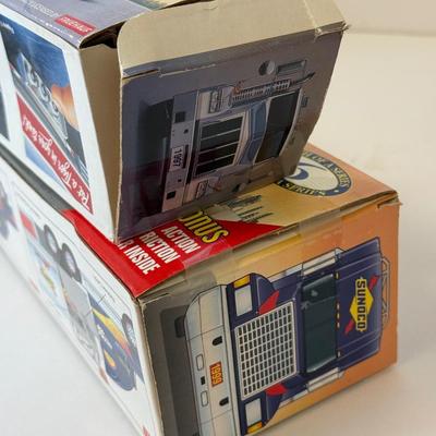 LOT 110: Collectible Trucks in Box: Humble, Sunoco, Mobil, Exxon