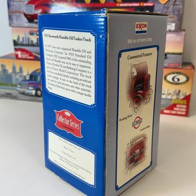 LOT 110: Collectible Trucks in Box: Humble, Sunoco, Mobil, Exxon