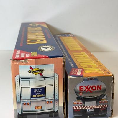 LOT 110: Collectible Trucks in Box: Humble, Sunoco, Mobil, Exxon
