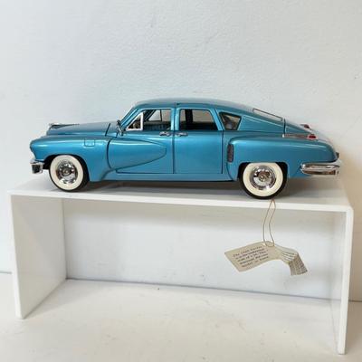 LOT 119: Franklin Mint Precision Models 1:24 Scale 1948 Tucker, Chevrolet Small Block Engine Model & Miro Chevy Pickup Model
