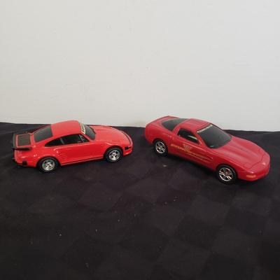 LOT 141: Large Assortment of Plastic Cars & Trucks- Vintage Nascar Racers 808 Flyer, Hot Wheels Flamethrower & More