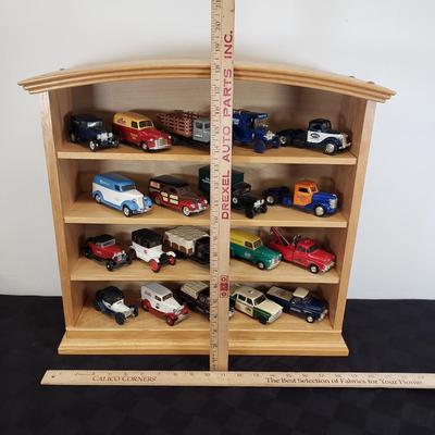 LOT 151: Princeton Gallery Popular Company Branded Trucks on Display Shelf