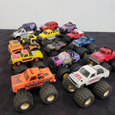 LOT 155: Collection of Monster Trucks-Matchbox Sized