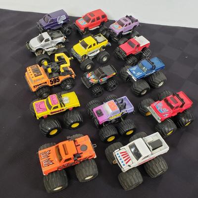 LOT 155: Collection of Monster Trucks-Matchbox Sized