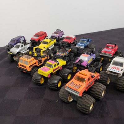 LOT 155: Collection of Monster Trucks-Matchbox Sized