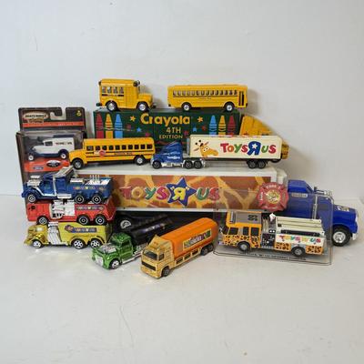 LOT 201: Toys R Us Trucks / Collectibles & More