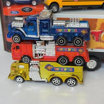 LOT 201: Toys R Us Trucks / Collectibles & More