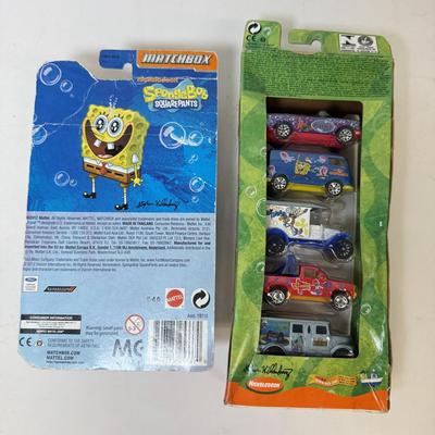 LOT 202: Toys R Us Trucks & Matchbox: Spongebob & Go Diego Go