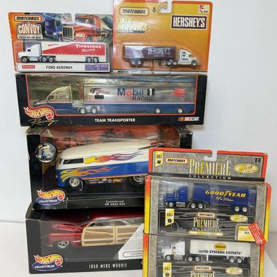 LOT 205: Hot Wheels Collectibles in Box & Matchbox Trucks in Package
