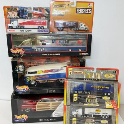 LOT 205: Hot Wheels Collectibles in Box & Matchbox Trucks in Package