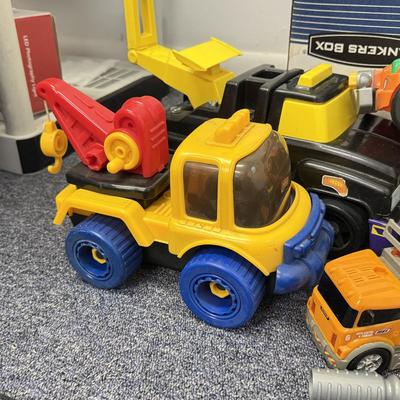 LOT 210: Big Lot of Young Kids Construction Vehicle Toys & More