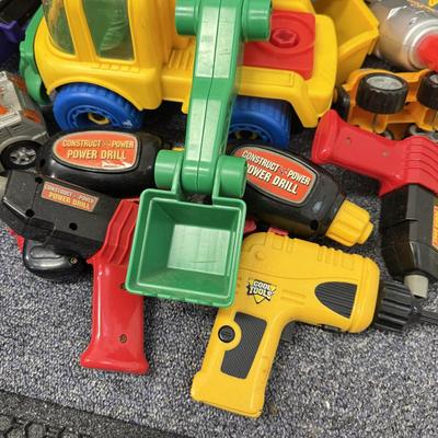 LOT 210: Big Lot of Young Kids Construction Vehicle Toys & More