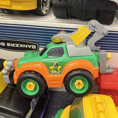 LOT 210: Big Lot of Young Kids Construction Vehicle Toys & More
